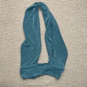 Blue wrap front princess Polly halter top size 4